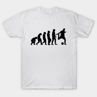 Football Evolution (white tshirt) T-Shirt